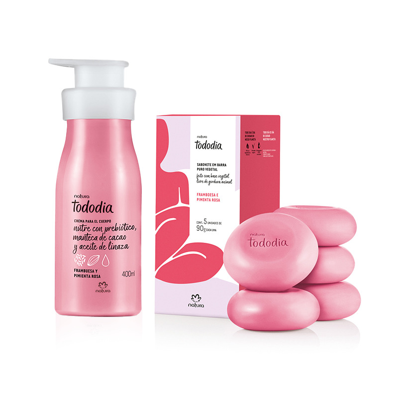 Kit Hidratación Tododia Frambuesa  y Pimienta Rosa