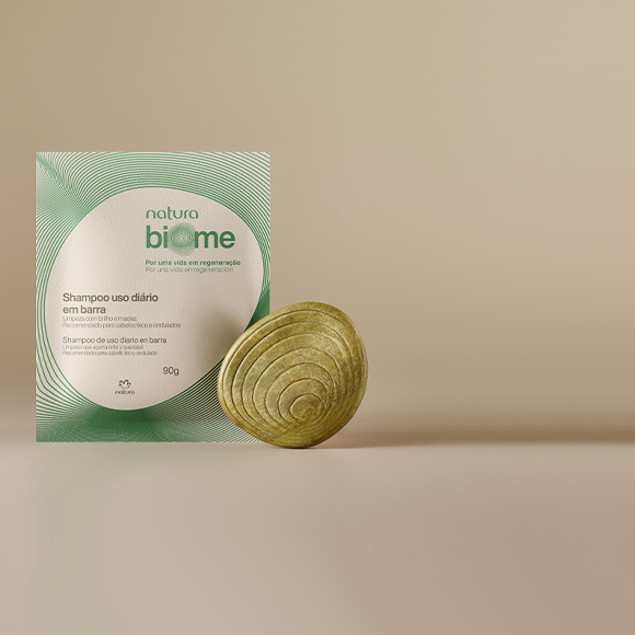 Biōme shampoo uso diario en barra 90g