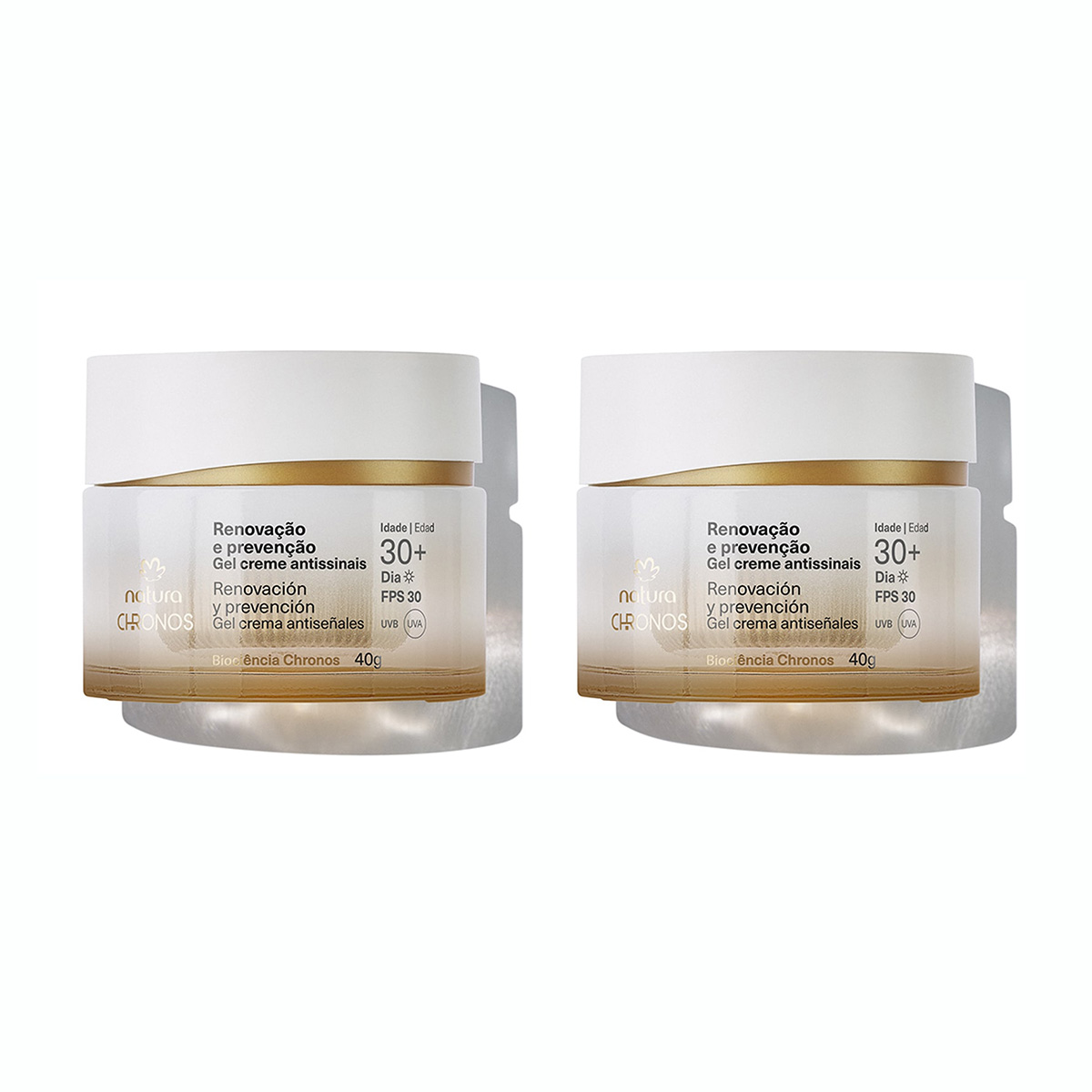 Kit Duo Gel crema antiseñales Renovación y prevención 30+ día - 40 g