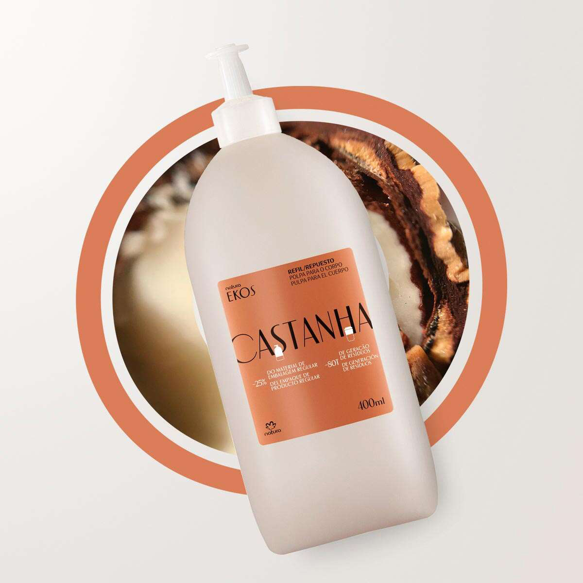 Kit Duo Pulpa Corporal Ekos Castaña Refill
