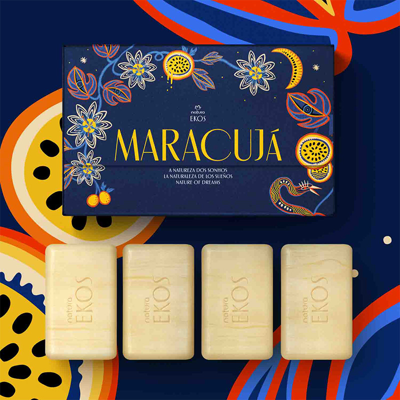 Jabones en barra puro vegetal Ekos Maracuyá Naturaleza de los sueños