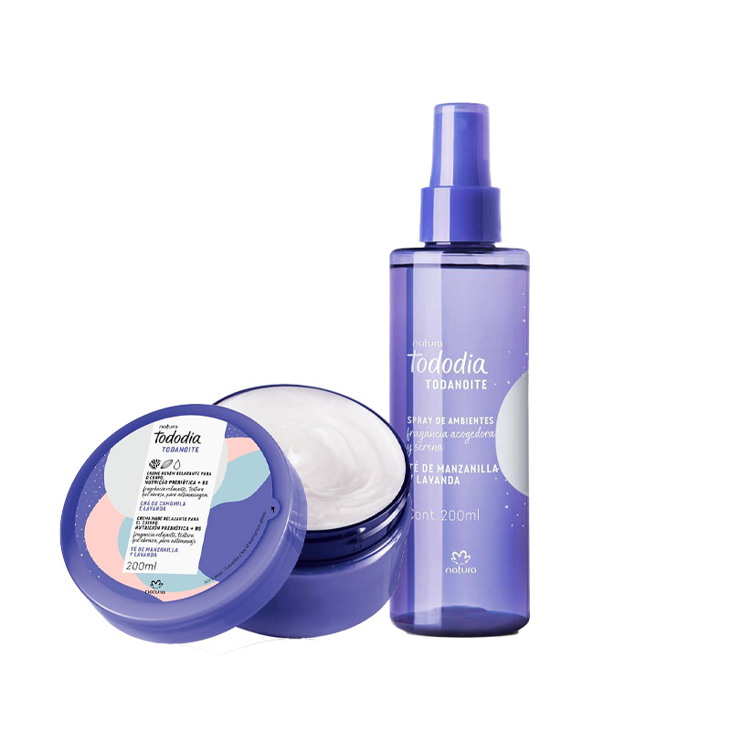 Kit Rutina relajante Tododia  Té de manzanilla y lavanda