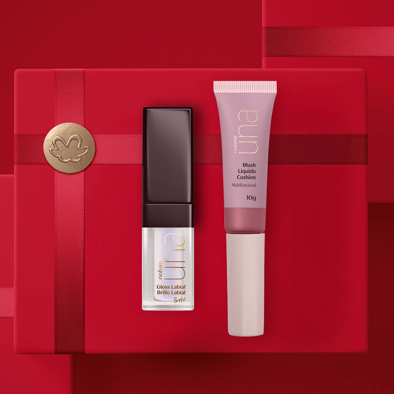 Regalo Una Dúo Radiante con Blush Rosa