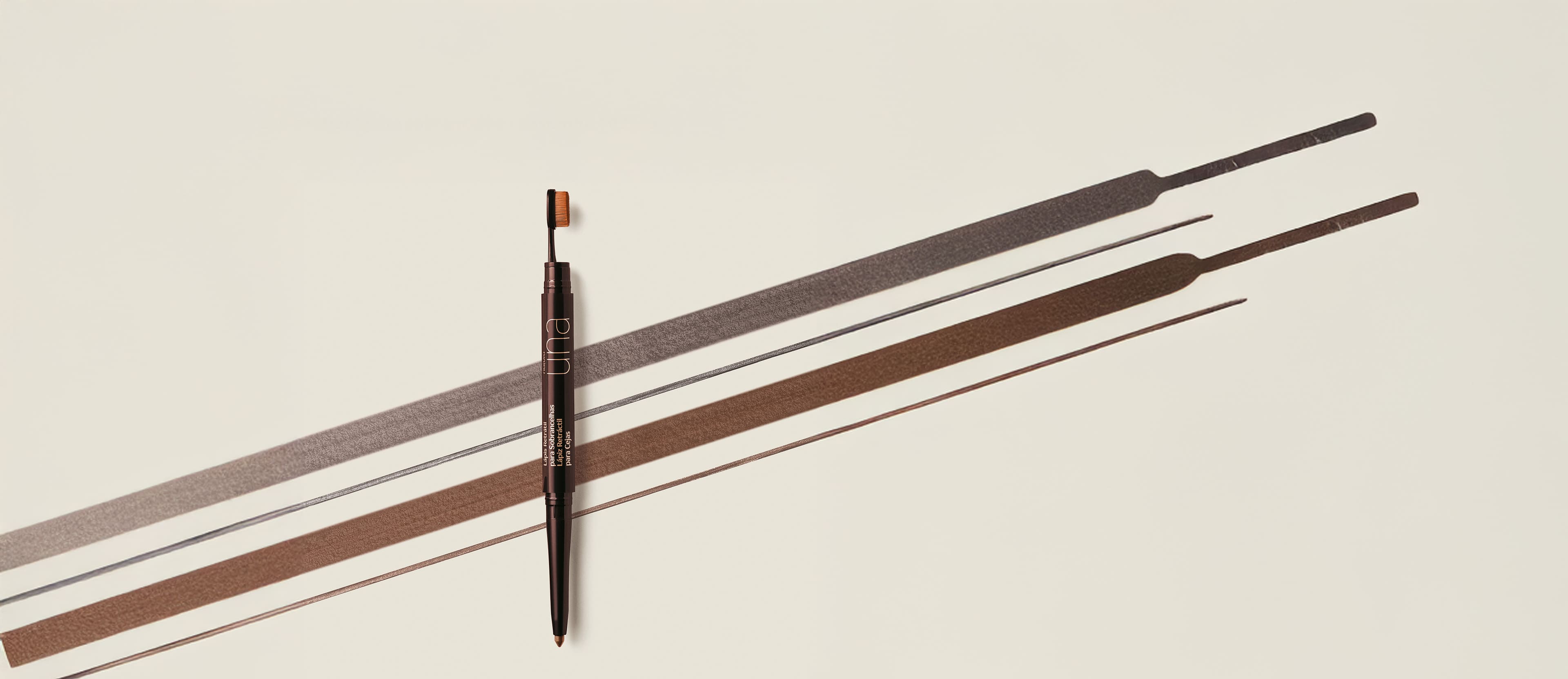 Lápiz retráctil para cejas Una castaño oscuro - 250 mg