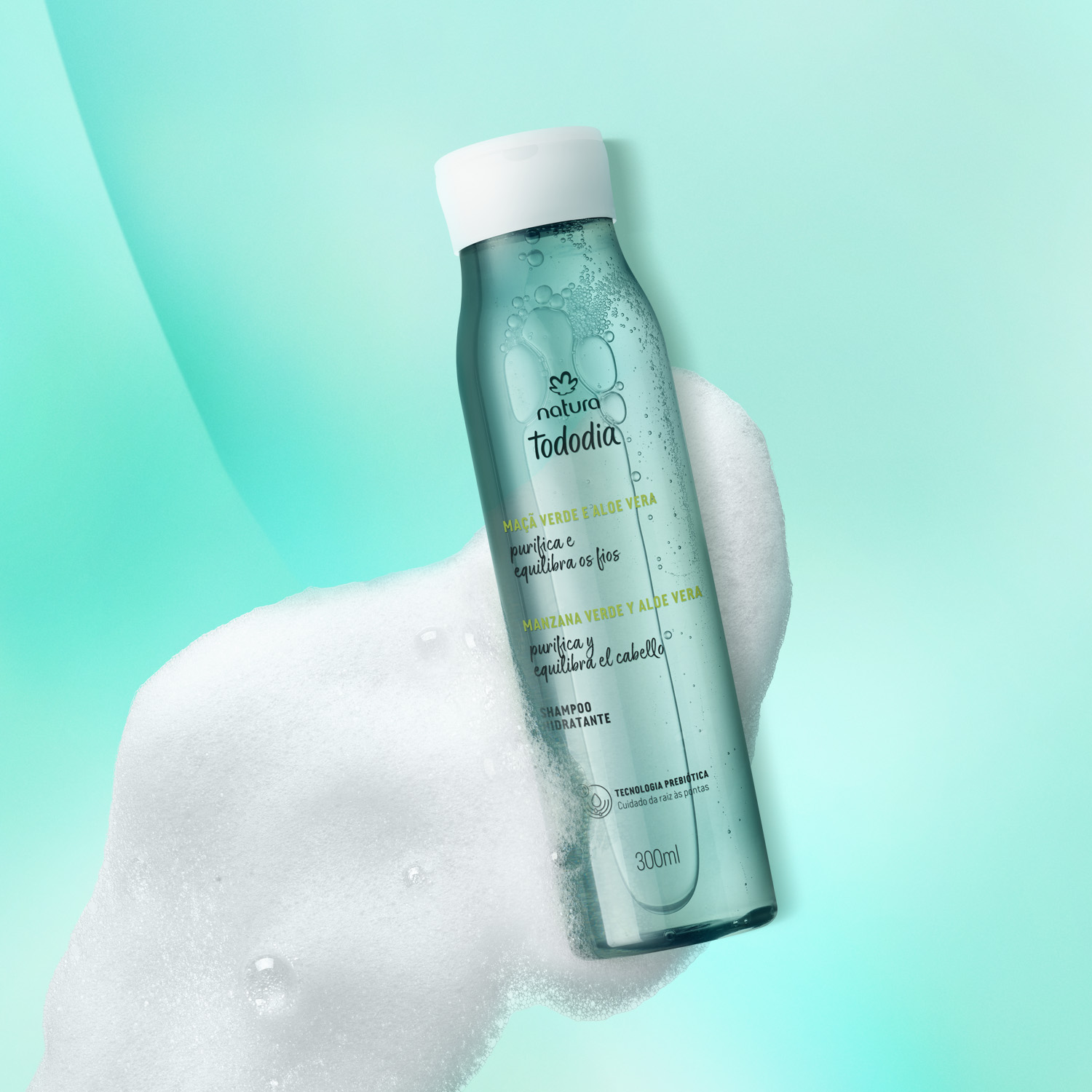 Shampoo Hidratante Manzana Verde y Aloe Vera Tododia