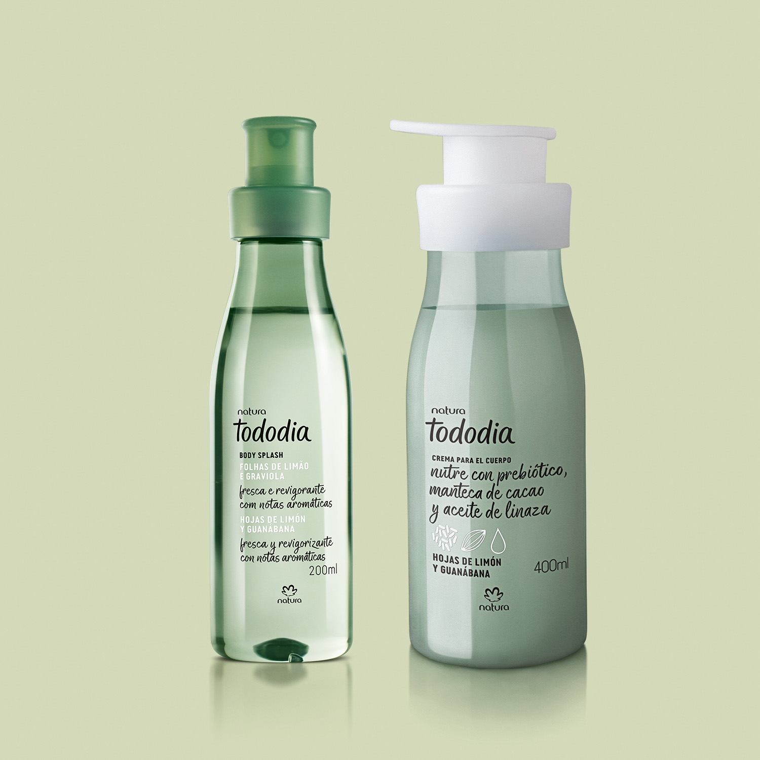 Kit Hidratante y Body Splash Tododia Hojas de Limón y Guanábana