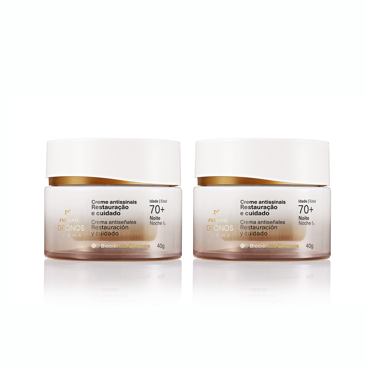 Kit Duo Crema antiseñales​ Restauración y cuidado 70+ noche - 40 g