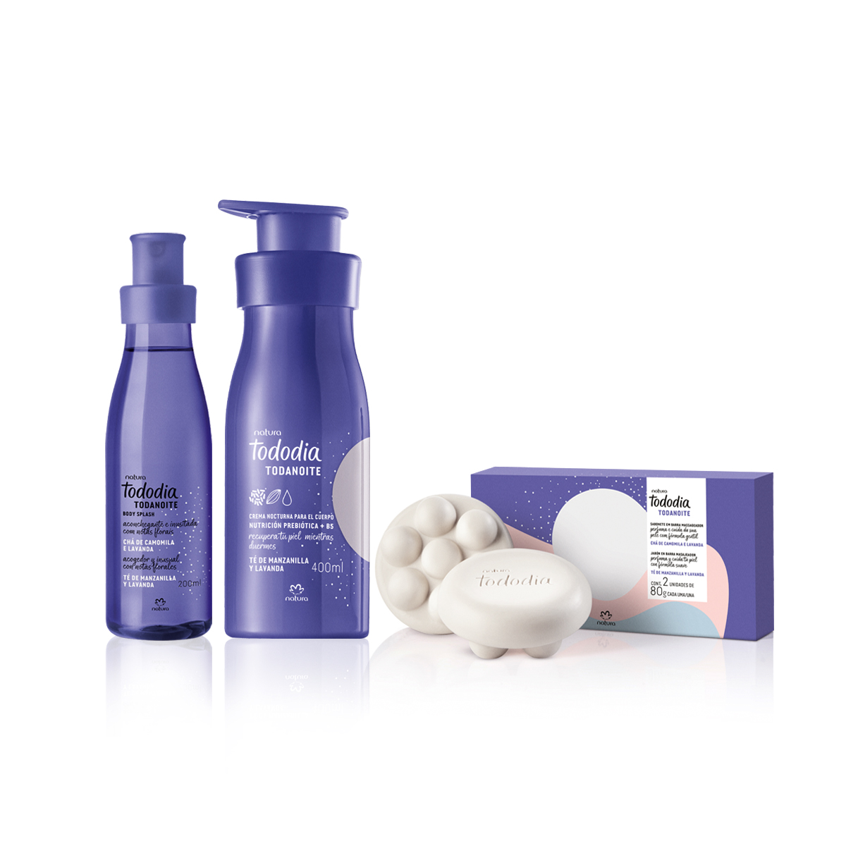Kit Tododia Todanoite con Jabón, Hidratante y Body splash