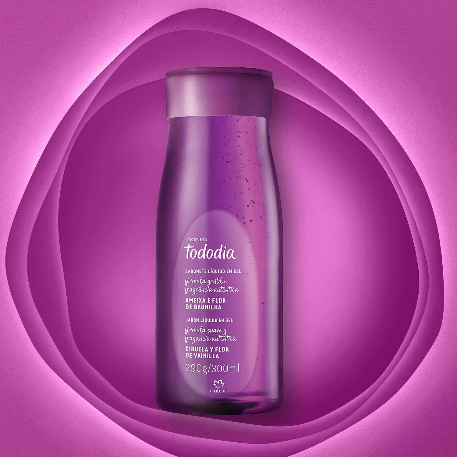 Jabón líquido corporal Tododia ciruela y flor de vainilla