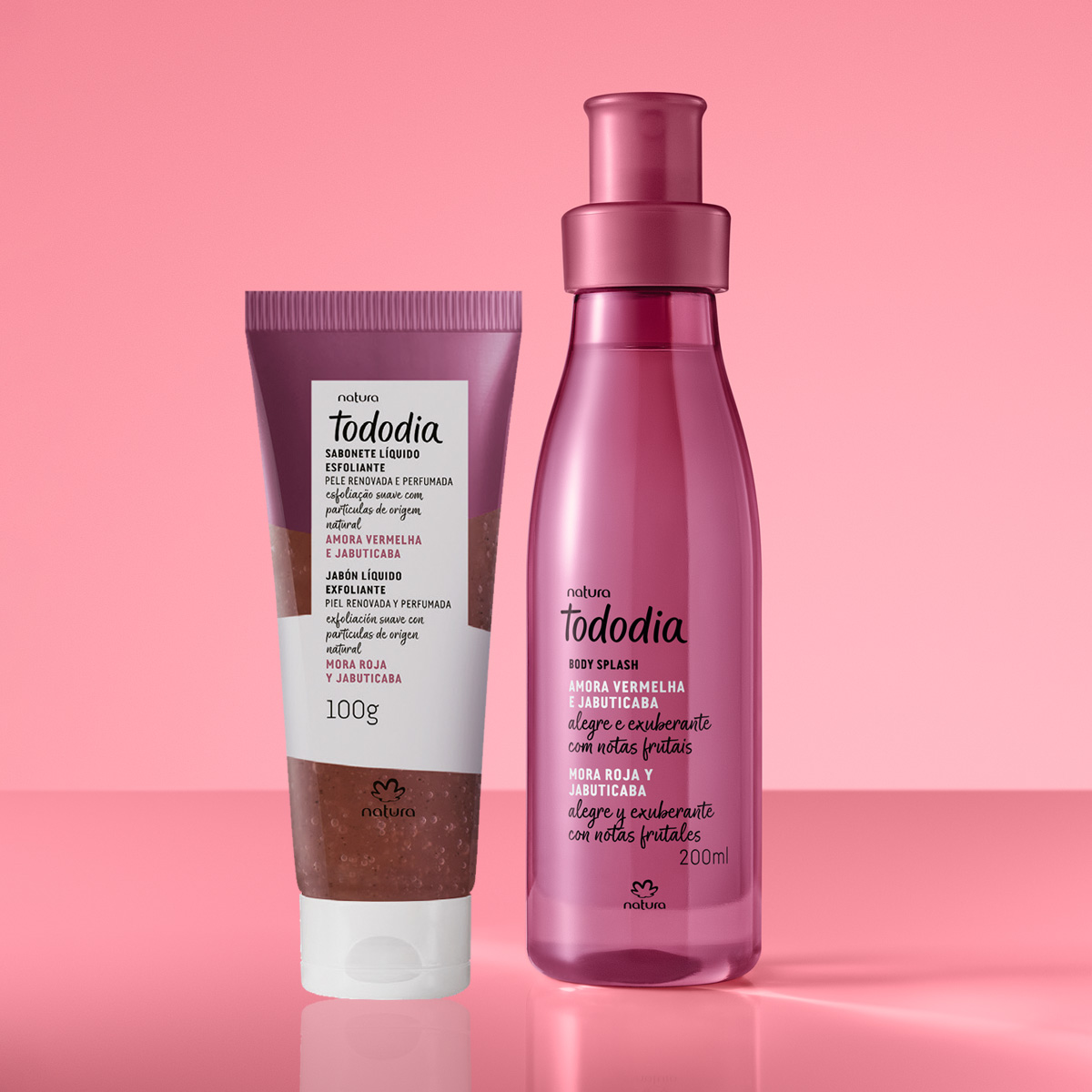 Regalo Madres Mora Roja y Jabuticaba (1 body splash + 1 jabón liquido exfoliante + bolsa)