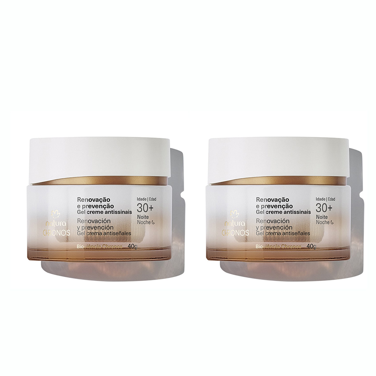 Kit Duo Gel crema antiseñales Renovación y prevención 30+ noche - 40 g