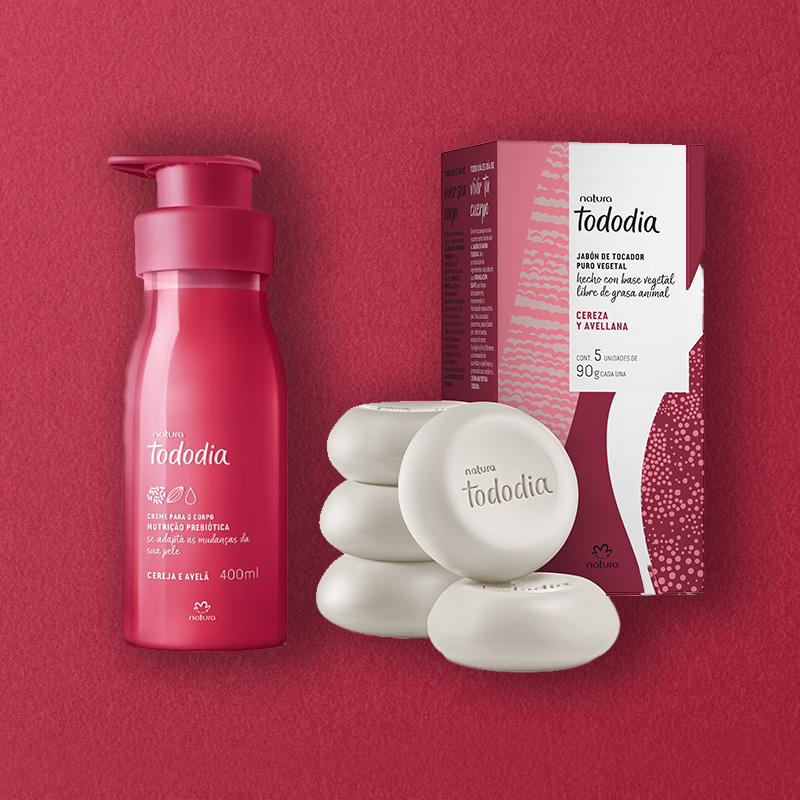 Kit limpieza hidratante Tododia Cereza y Avellana