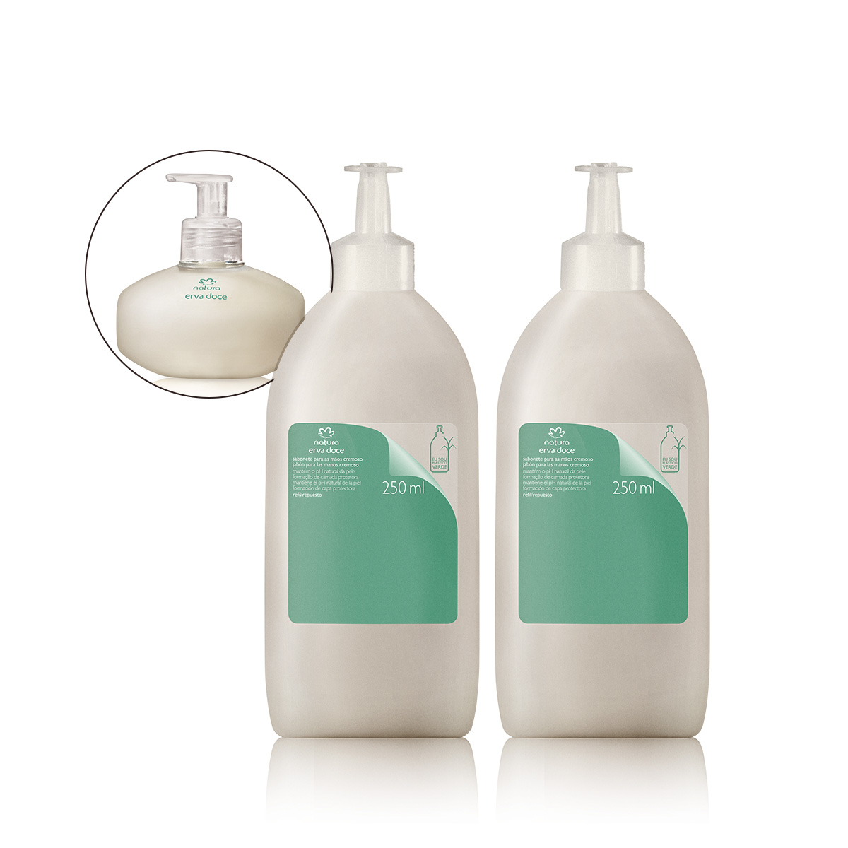 Kit Repuestos Jabón Líquido para Manos Erva Doce