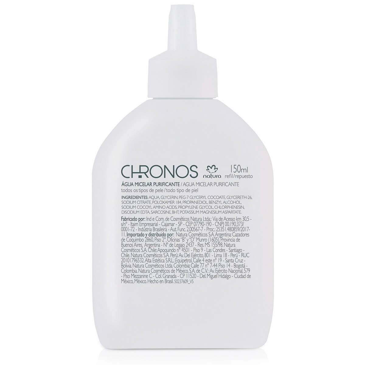 Repuesto Agua Micelar Purificante Chronos 150ml