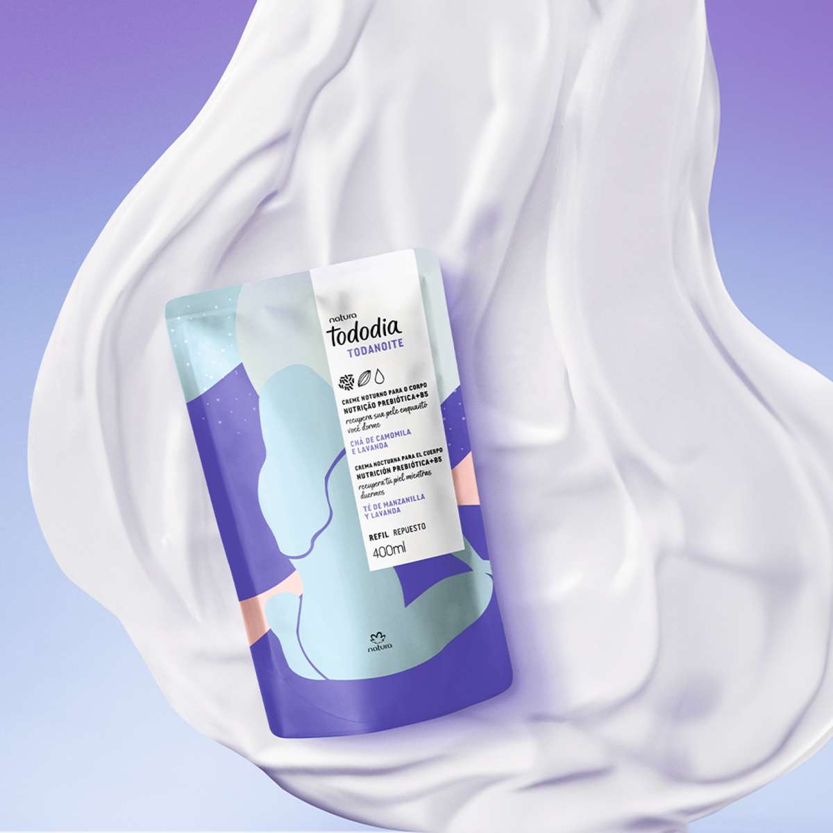 Crema nutritiva para cuerpo Tododia té de manzanilla y lavanda