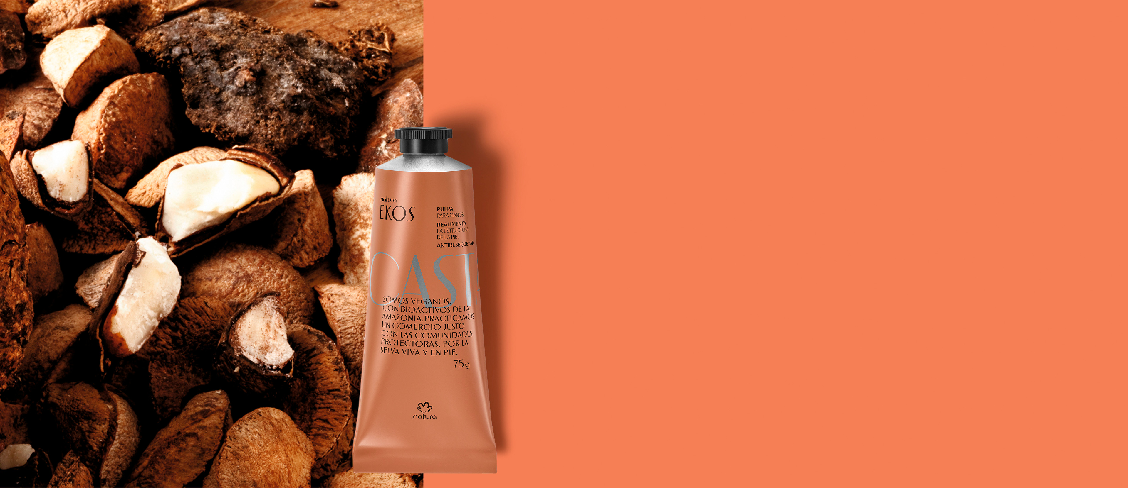 Crema Hidratante para Manos Ekos Castaña