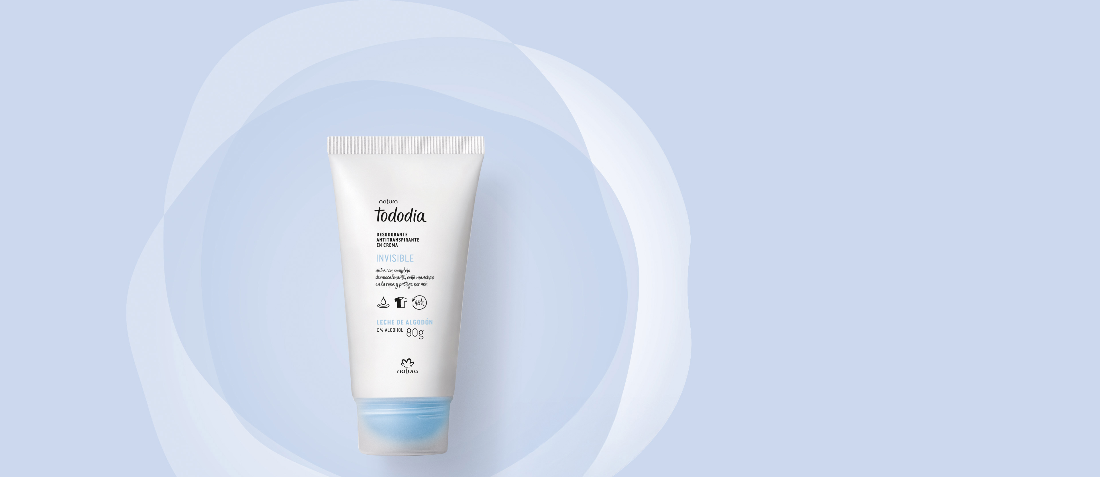 Desodorante Antitranspirante en Crema Tododia Leche de Algodón