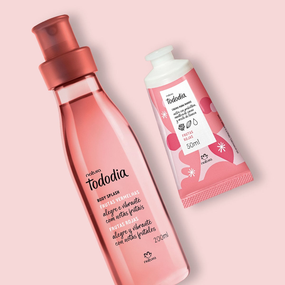 Regalo Madres Body Splash y Crema de Manos Tododia Frutas Rojas