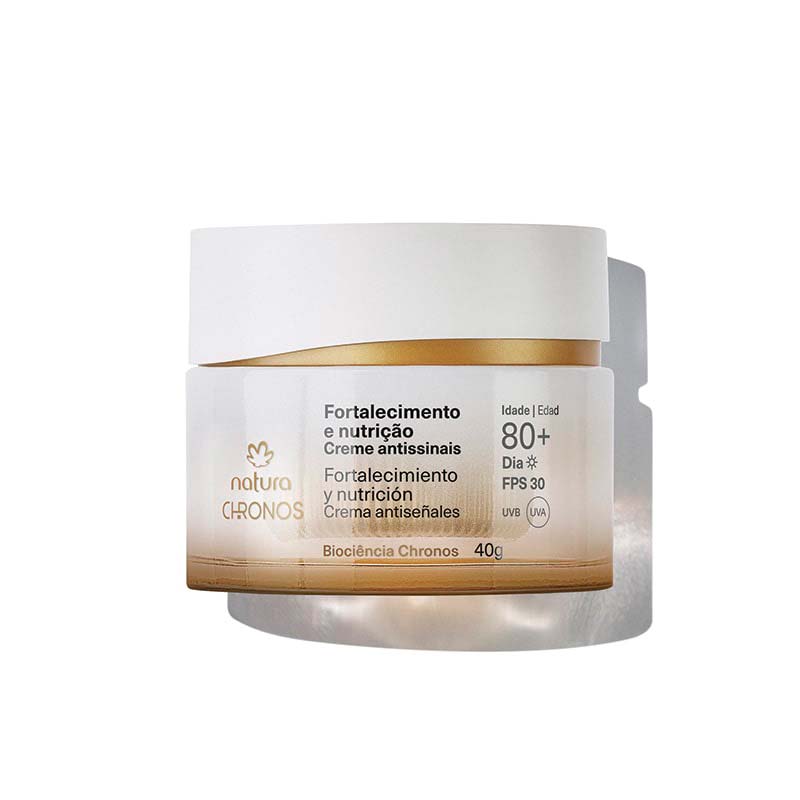 Crema antiseñales fortalecimiento y nutrición 80+ día Chronos Derma - 40g