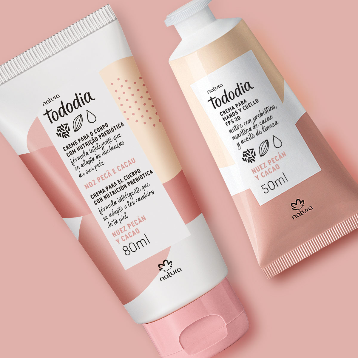 Regalo Madres Nuez Pekan y Cacao (1 crema corporal + 1 crema de manos)
