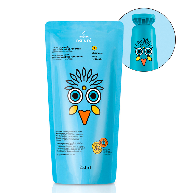 Repuesto shampoo Naturé cabello lacio y ondulado