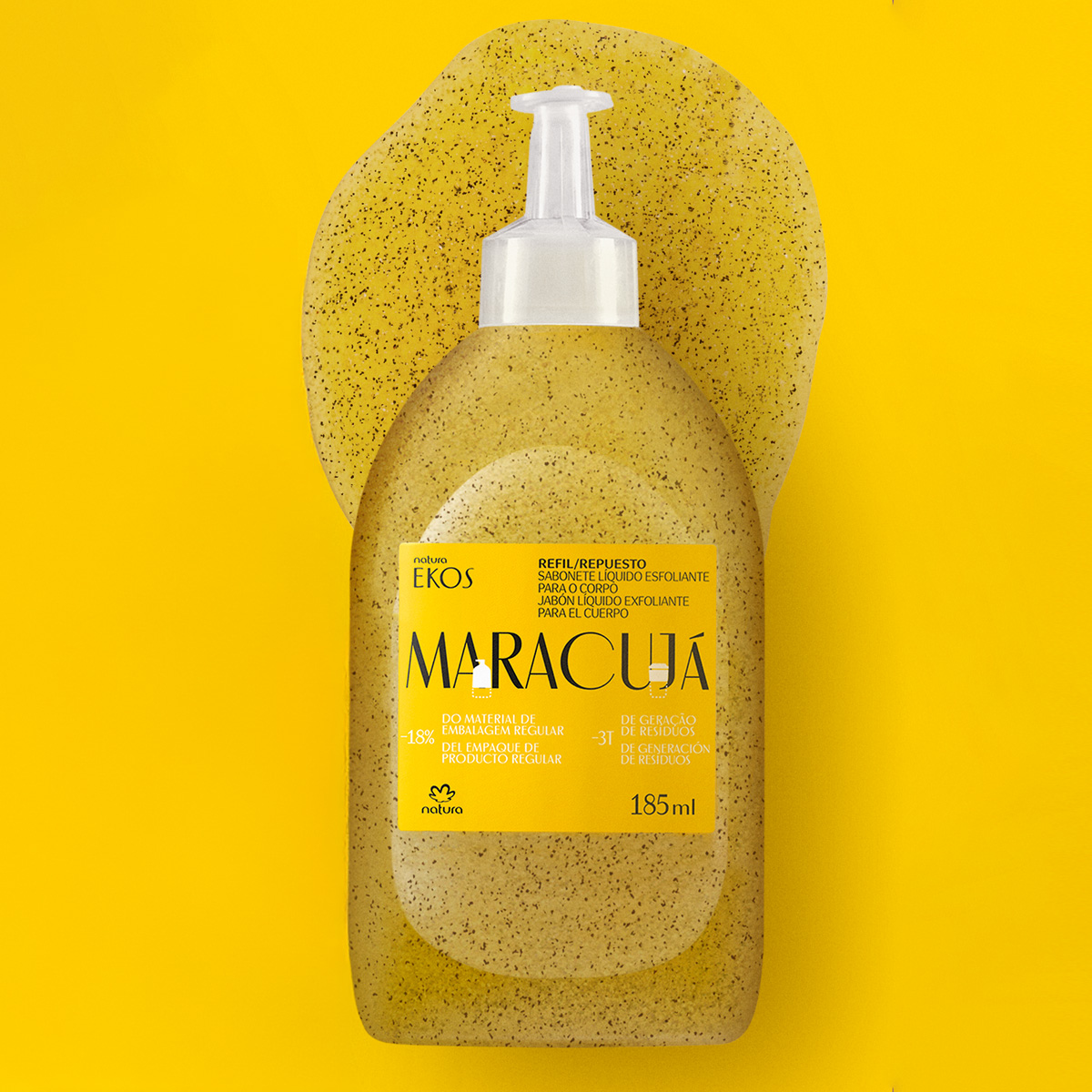 Repuesto jabón líquido exfoliante Ekos maracuyá