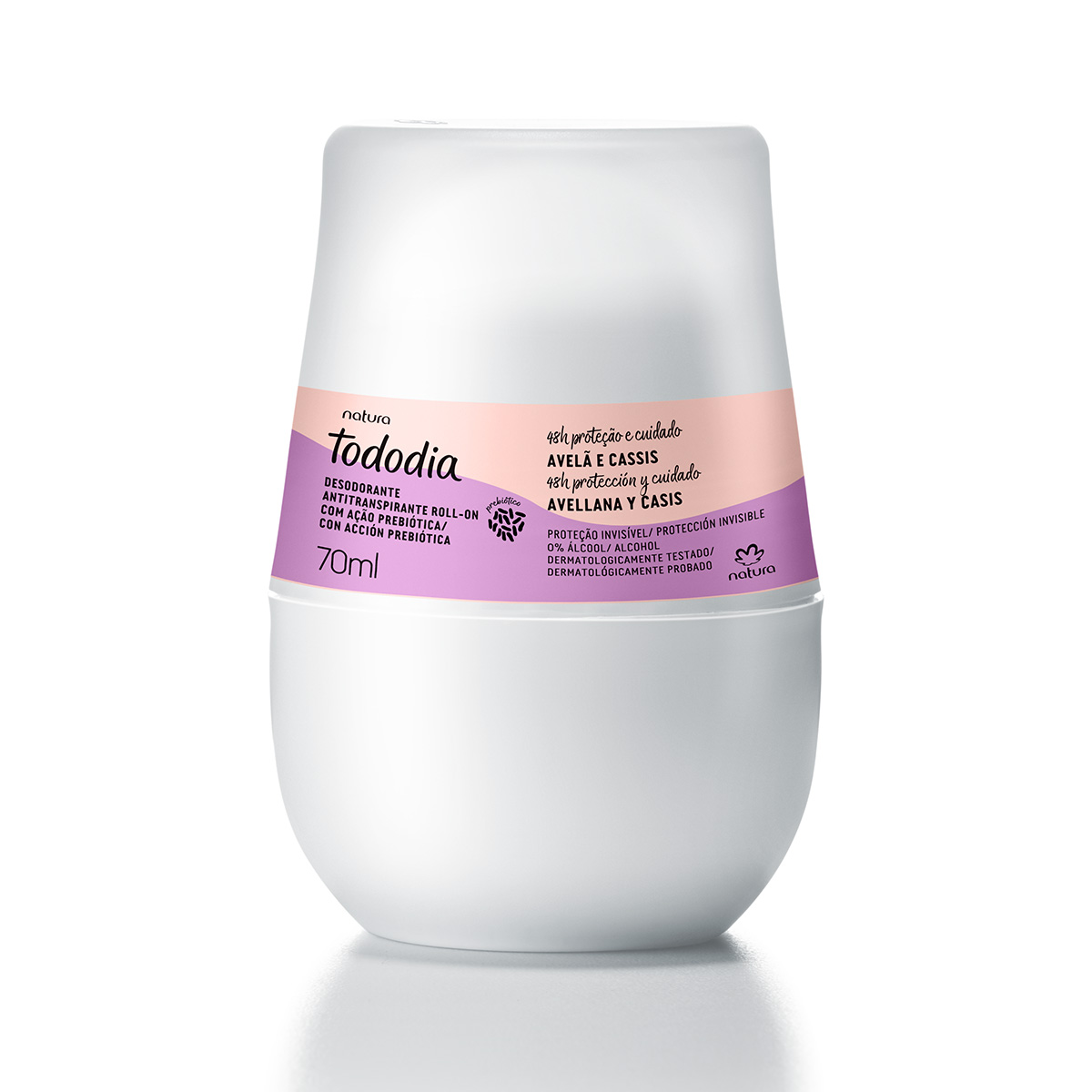 Desodorante antitranspirante roll-on Tododia avellana y casis