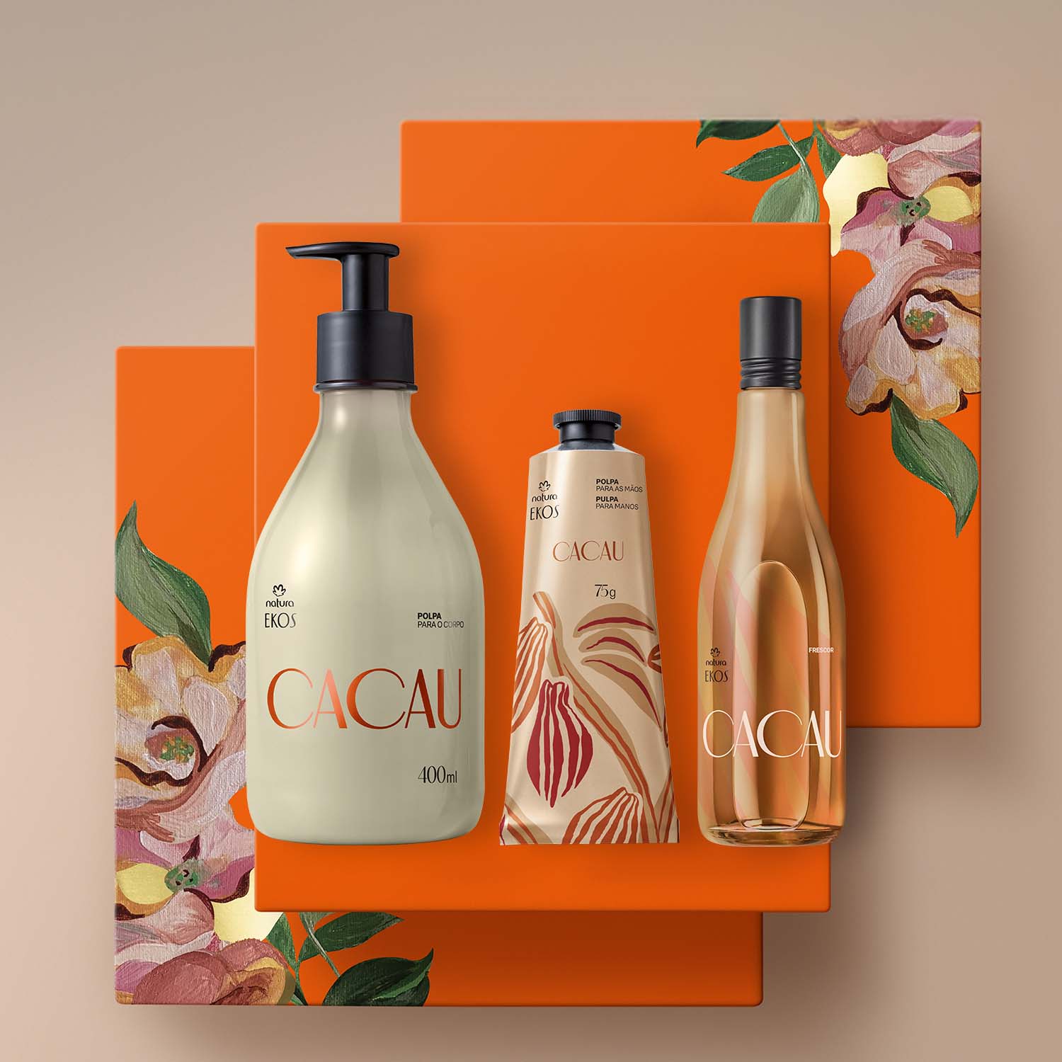 Regalo Madres Ekos Cacao (1 Crema Cuerpo + 1 Crema Manos + 1 Frescor EDT)