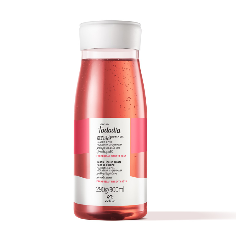 Jabón líquido corporal Tododia Frambuesa y pimienta rosa