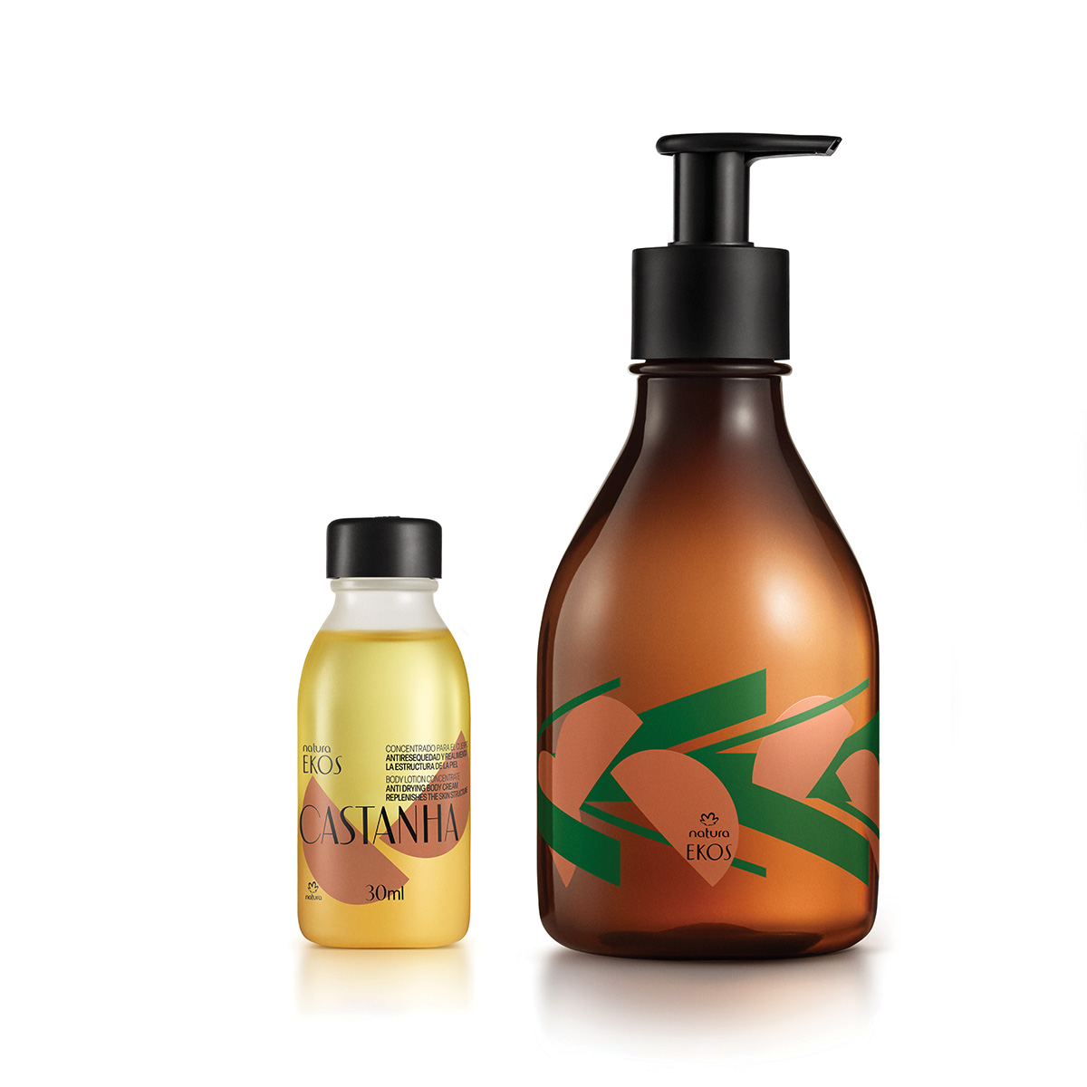 Kit Concentrado Corporal en Crema Ekos Castaña