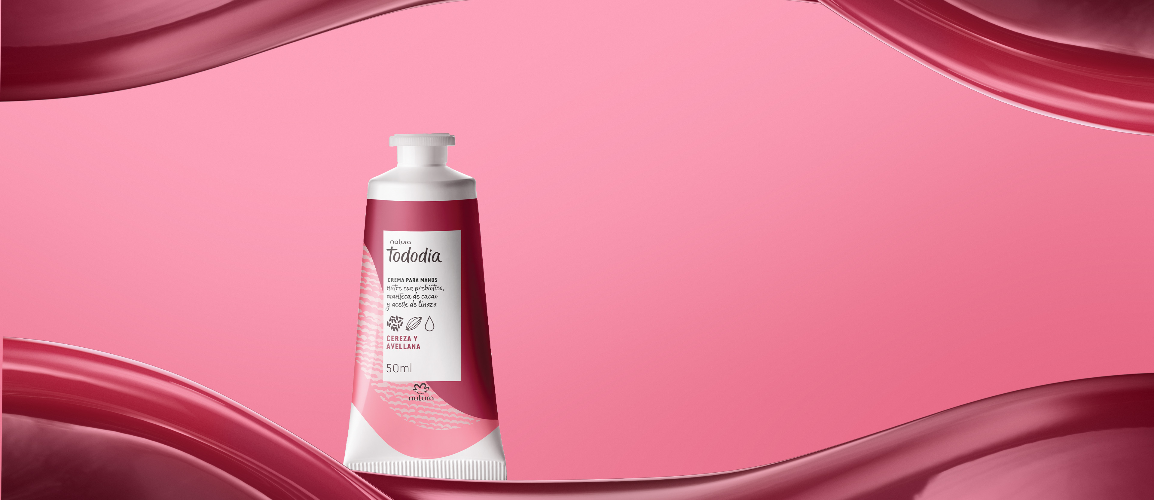 Crema nutritiva para las manos Tododia cereza y avellana