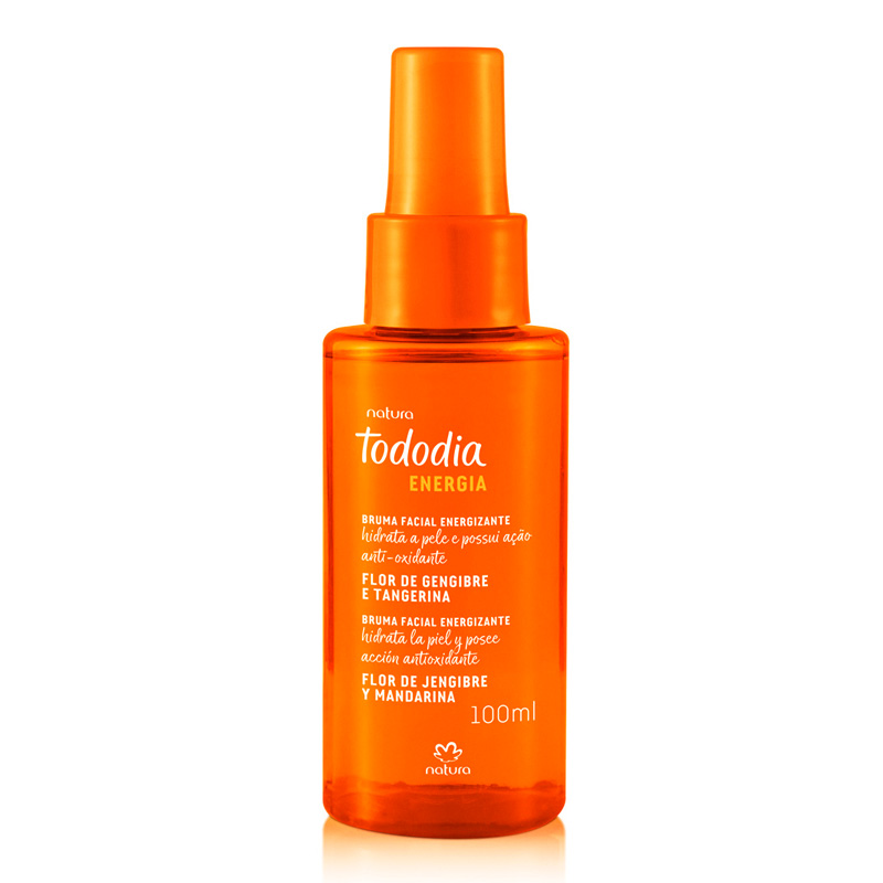 Bruma facial energizante Tododia flor de jengibre y mandarina