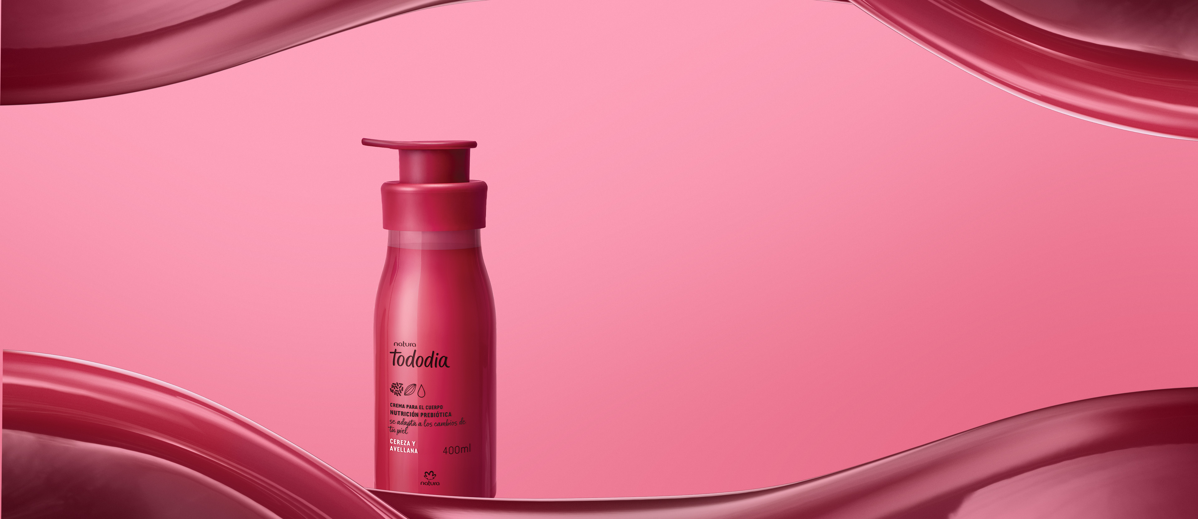 Crema nutritiva corporal Tododia cereza y avellana
