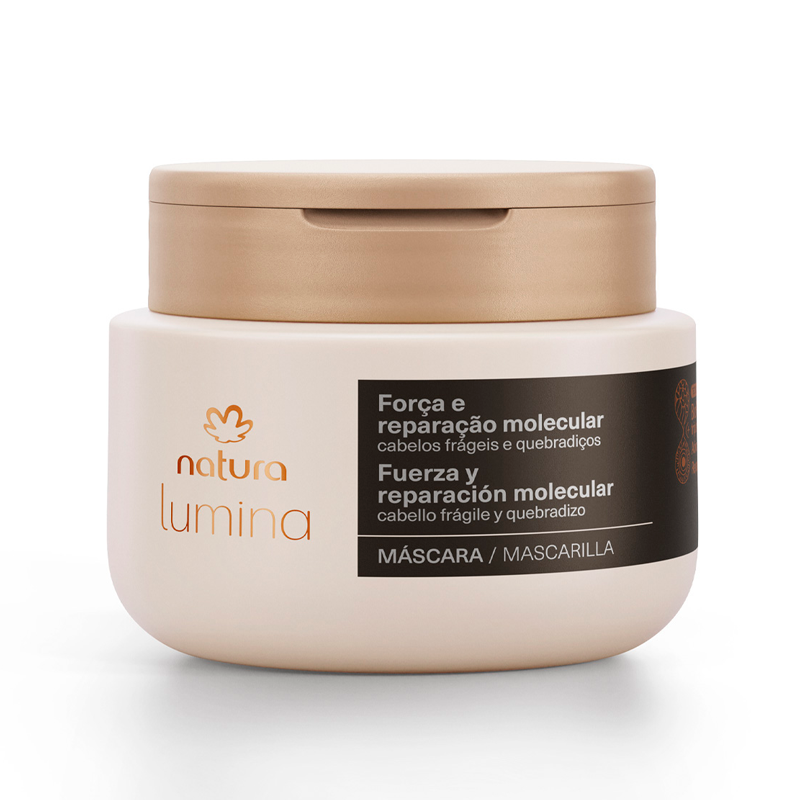 Máscara fuerza y reparación cabello frágil y quebradizo Lumina - 250ml