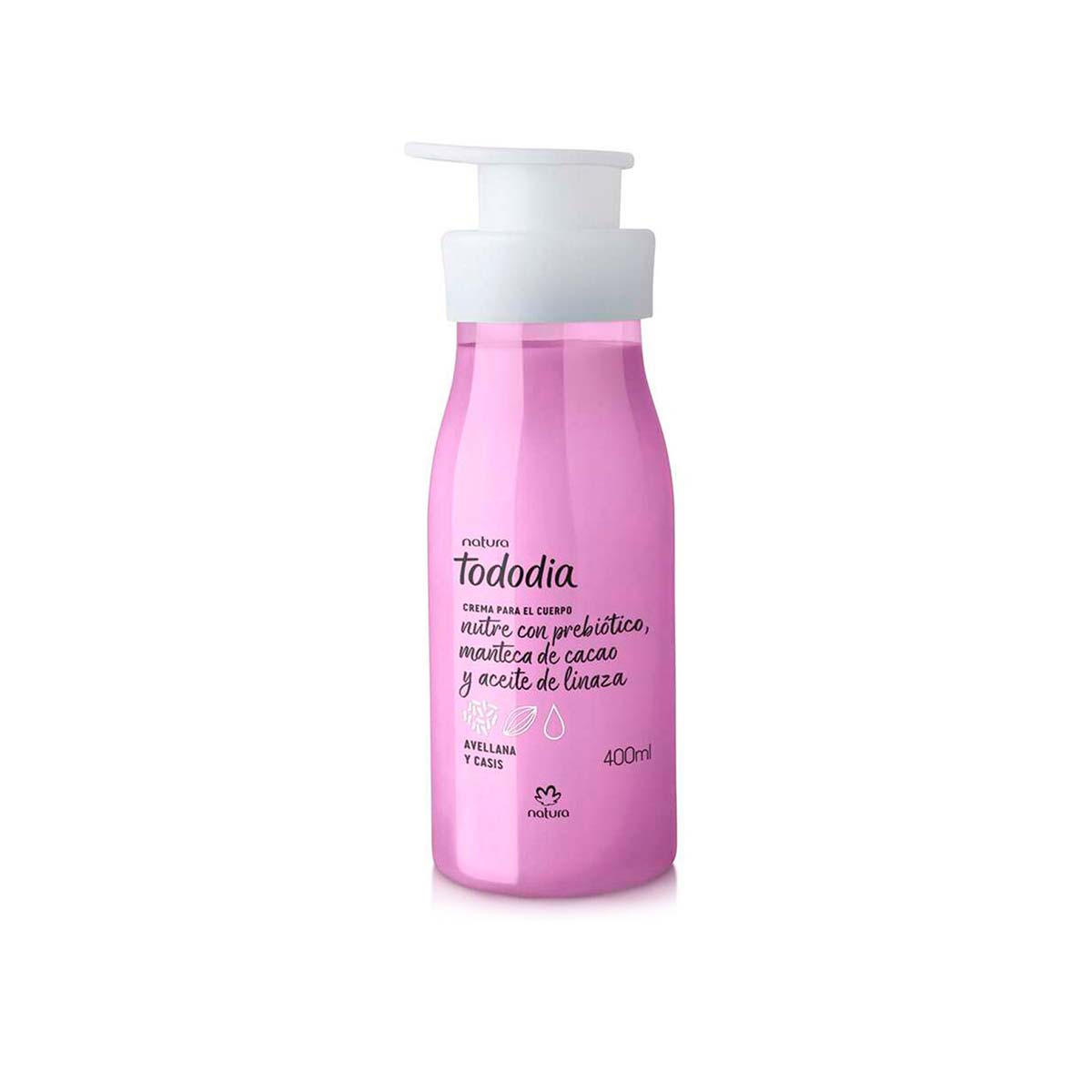 Crema nutritiva corporal Tododia avellana y casis - 400ml