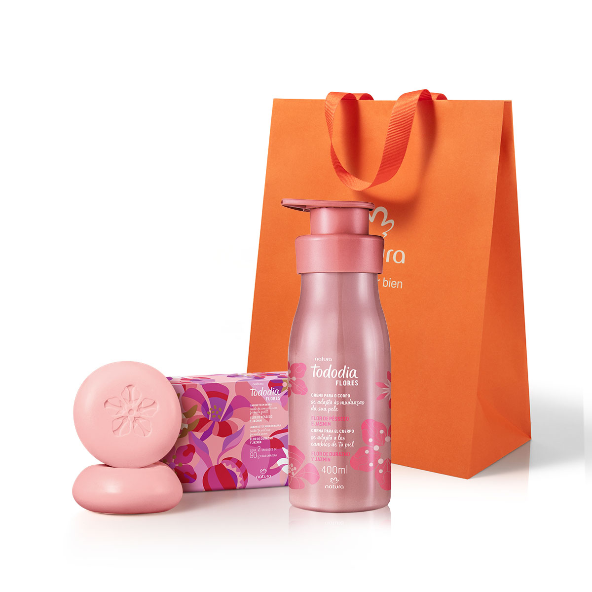 Regalo Madres Tododia Flor de Durazno y Jazmín (1 Crema + Jabones Barra)