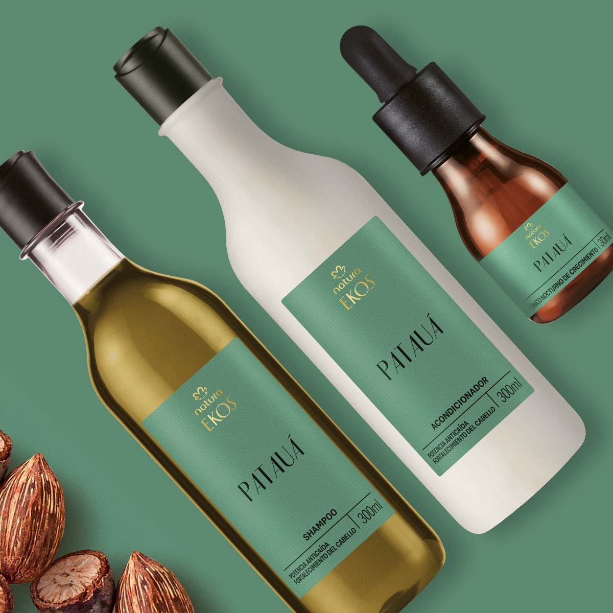 Kit Shampoo, Acondicionador y Tónico Ekos Patauá