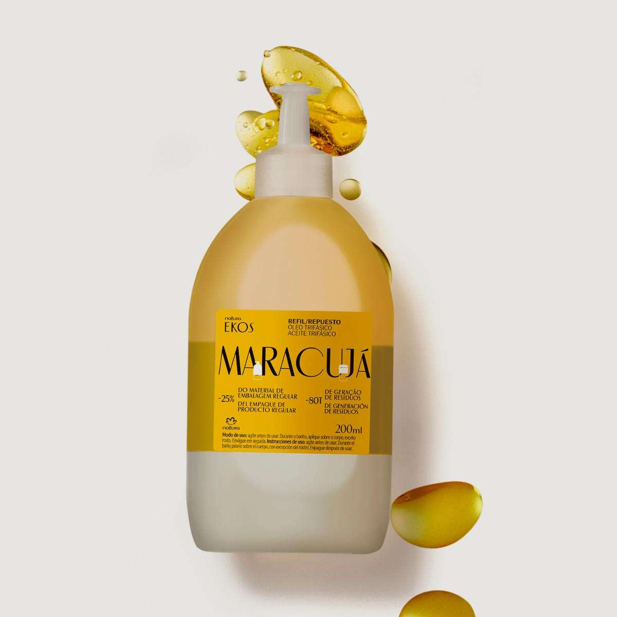 Repuesto aceite trifásico corporal Ekos maracuyá