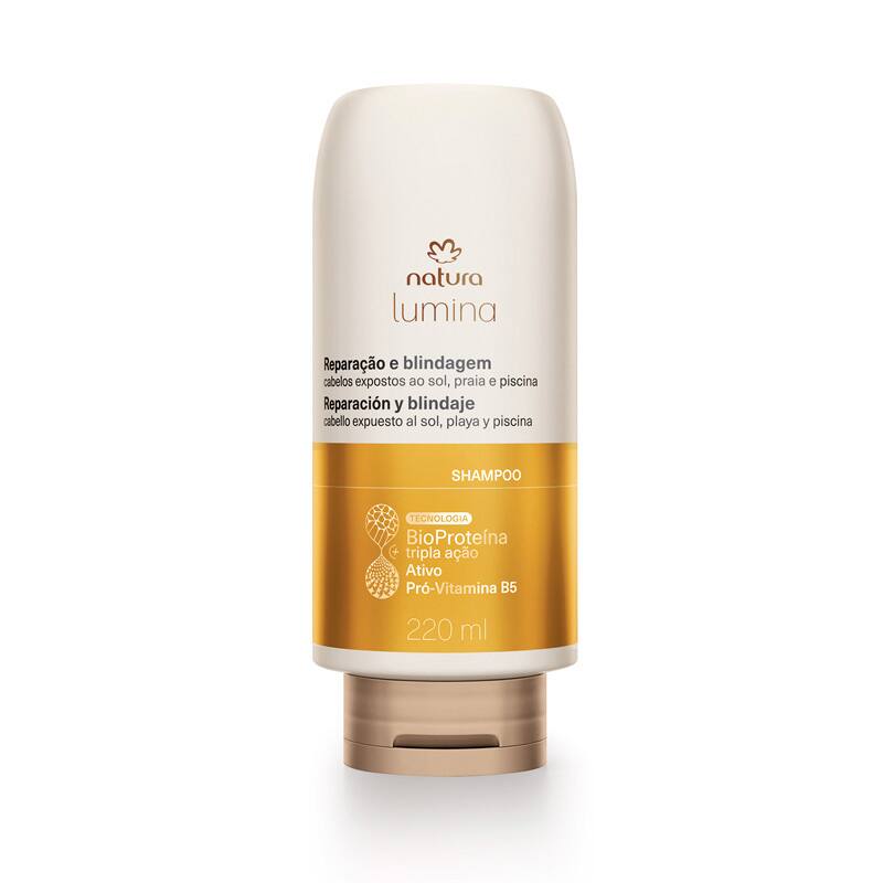 Shampoo Lumina reparación y blindaje expuesto al sol