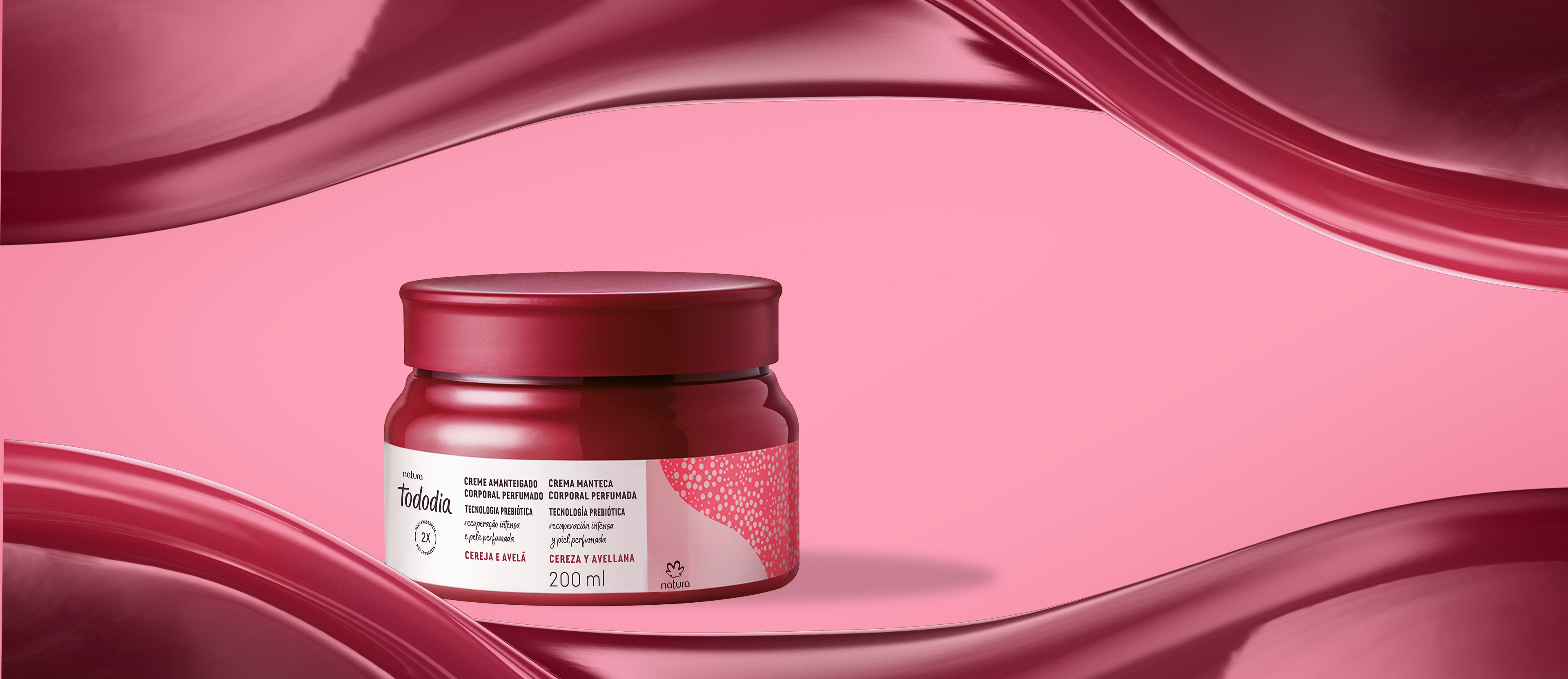 Manteca corporal perfumada Tododia cereza y avellana
