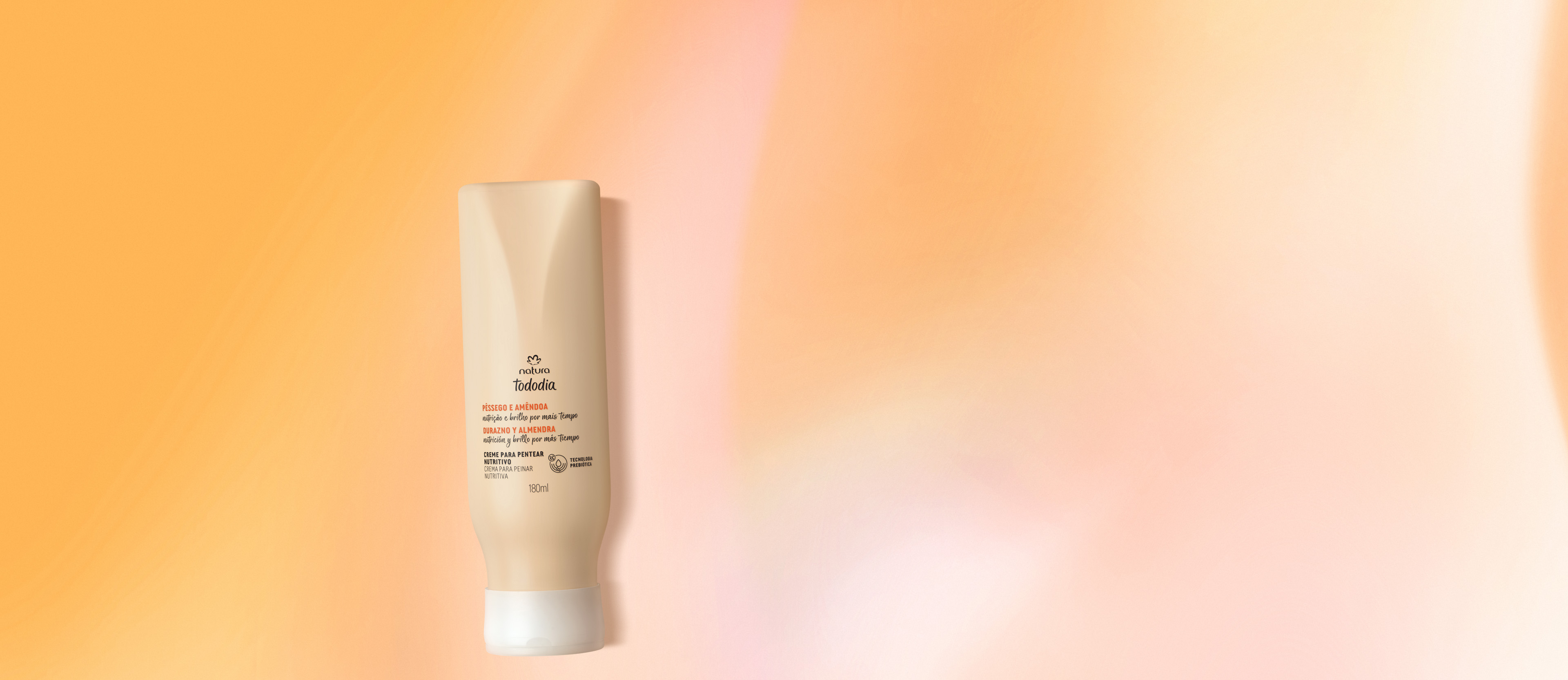 Crema para peinar Durazno y Almendras Tododia 180ml