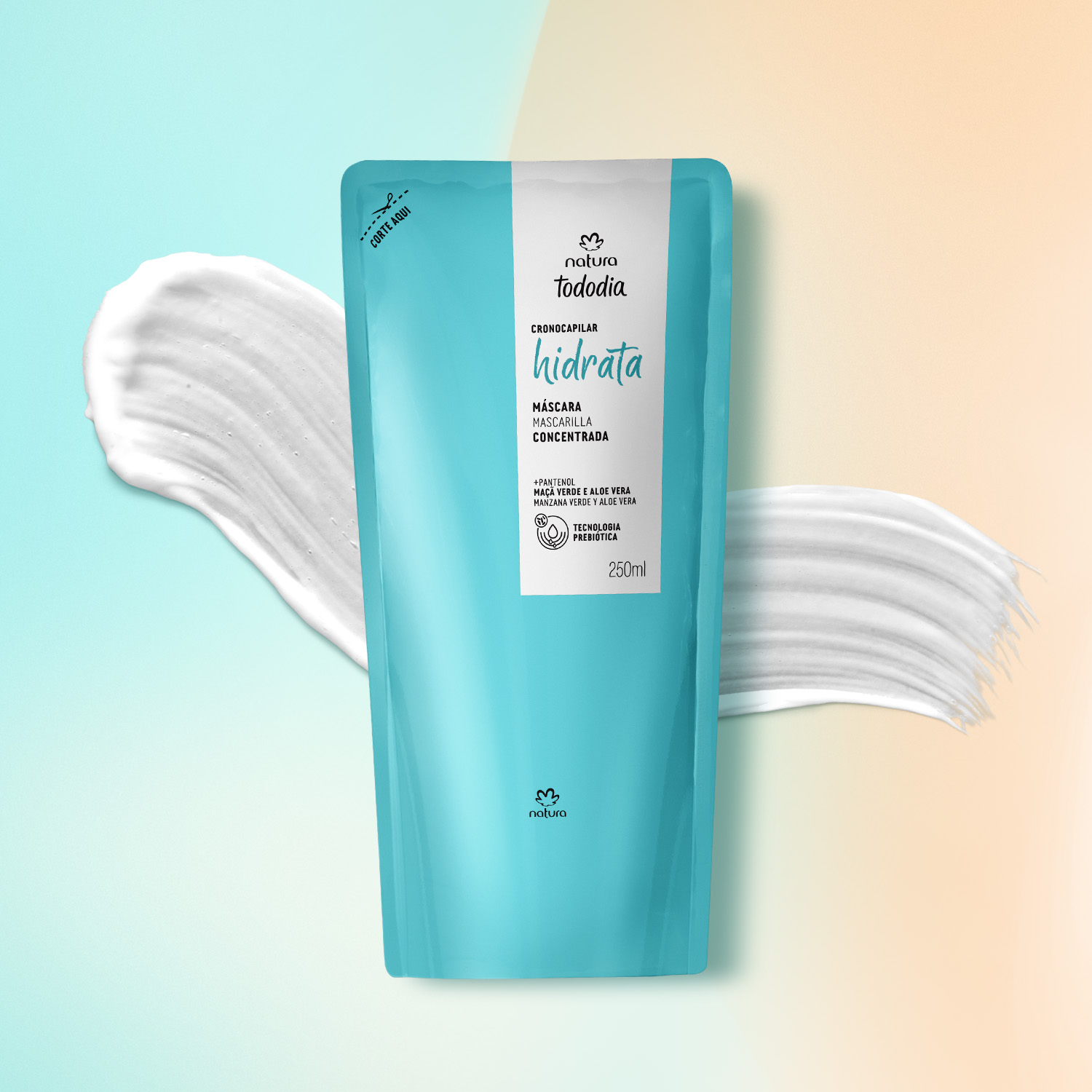 Repuesto mascarilla concentrada Tododia manzana verde y aloe vera