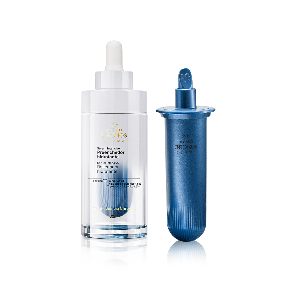 Kit Sérum Intensivo Rellenador Hidratante con Repuesto Chronos Derma