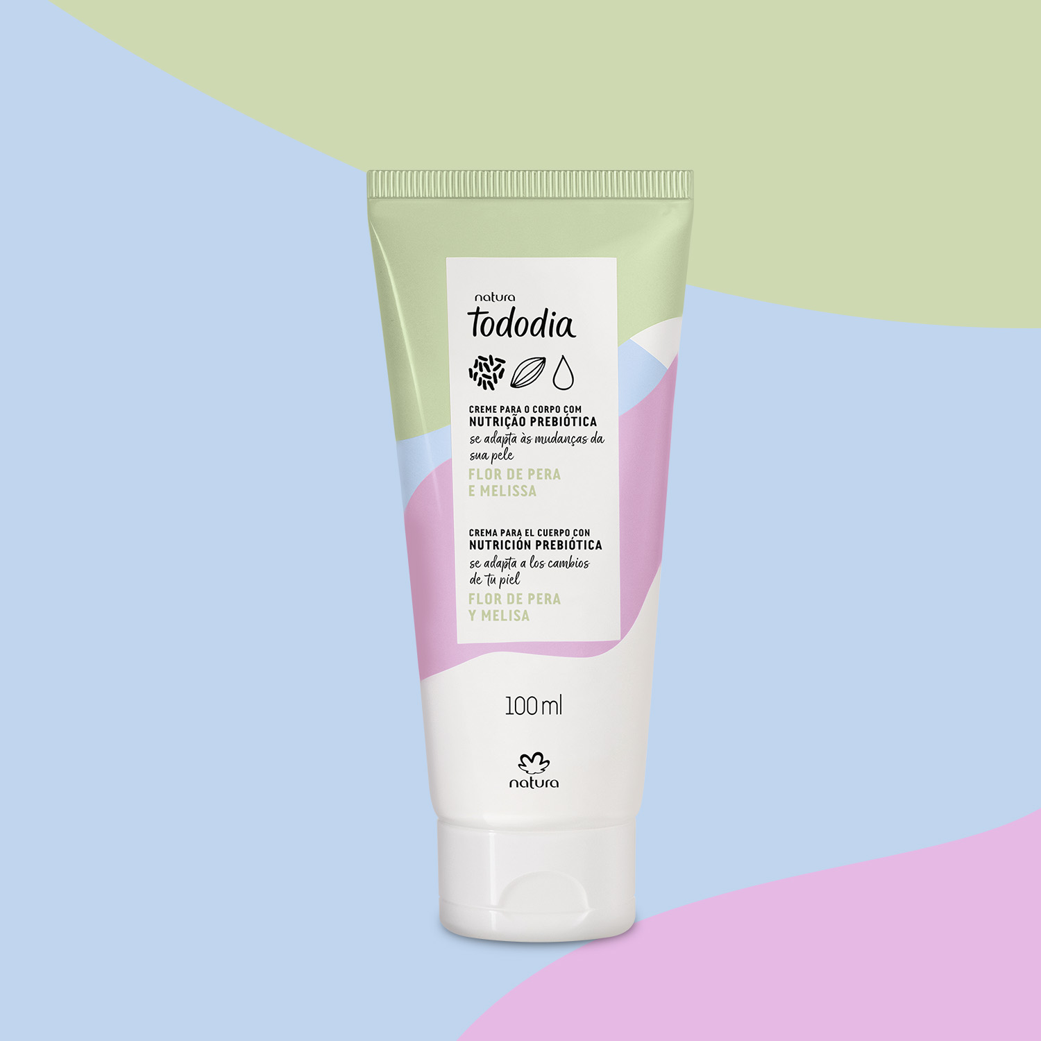 Crema nutritiva corporal Tododia Flor de pera y melisa