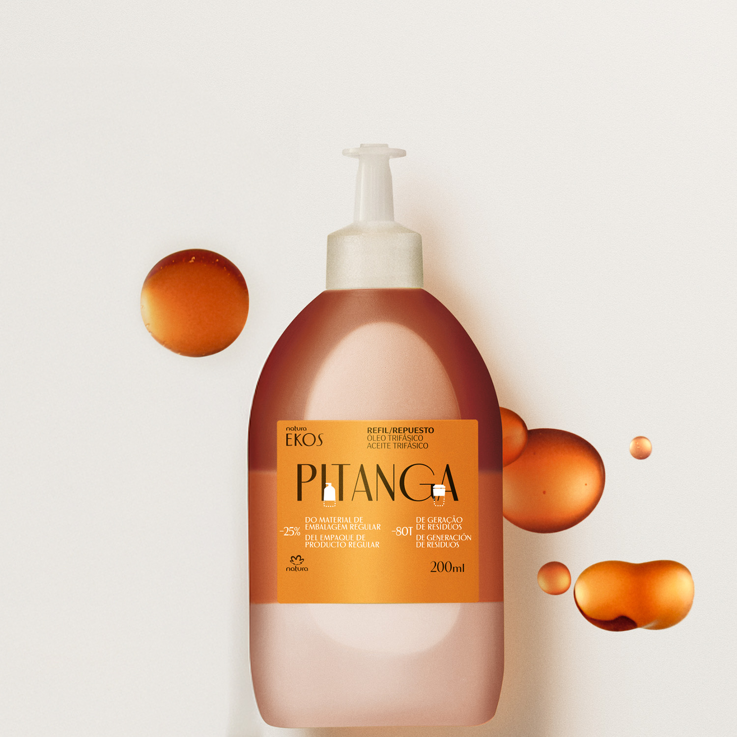 Repuesto aceite trifásico corporal Ekos pitanga
