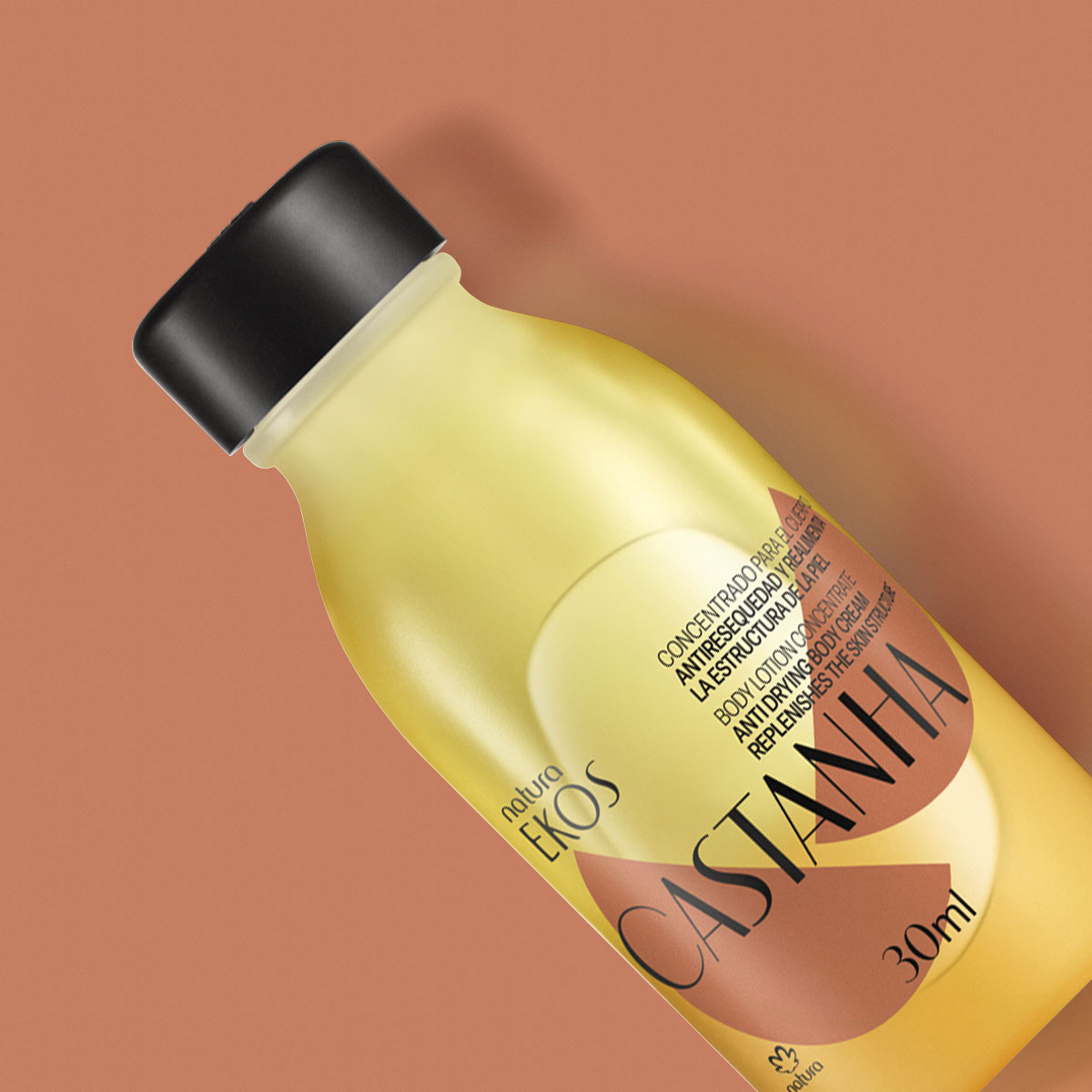 Repuesto Concentrado Corporal en Crema Ekos Castaña