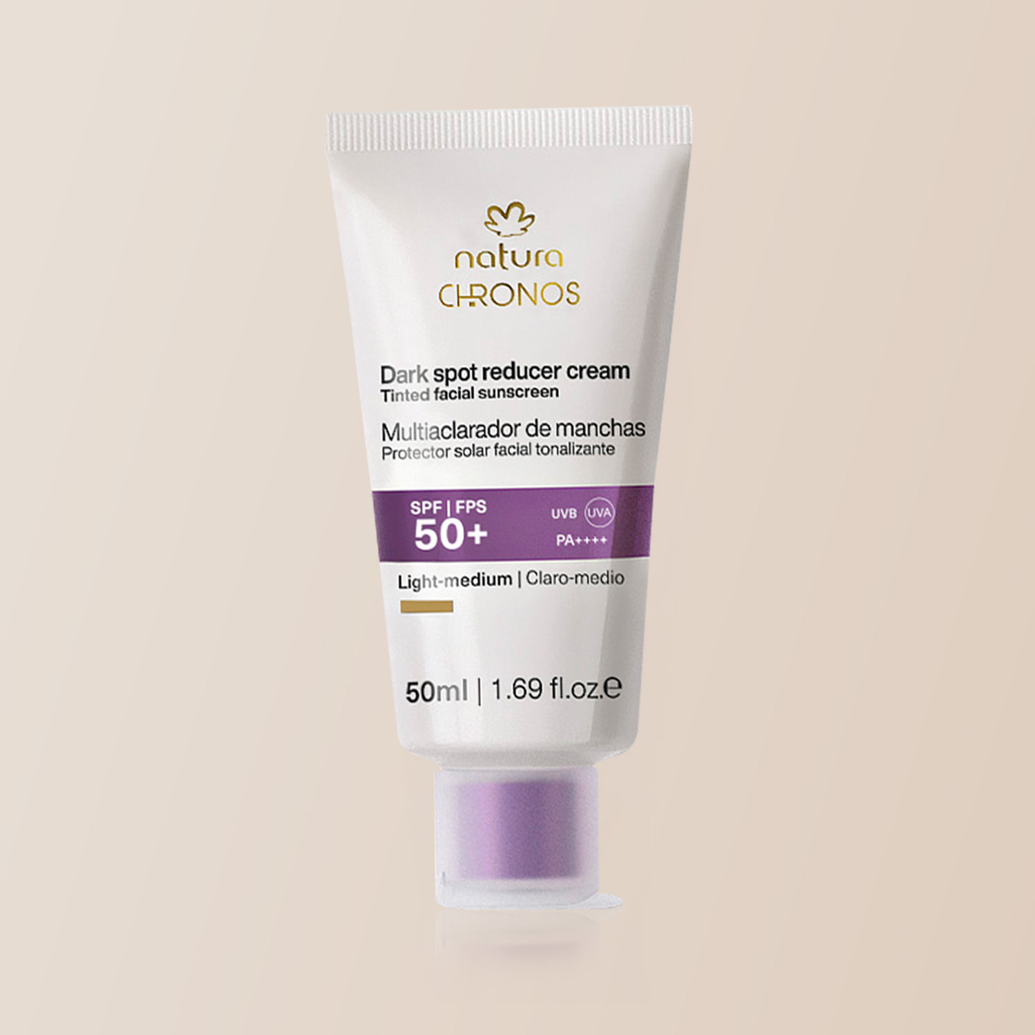 Protector aclarador FPS 50 claro medio Chronos Derma