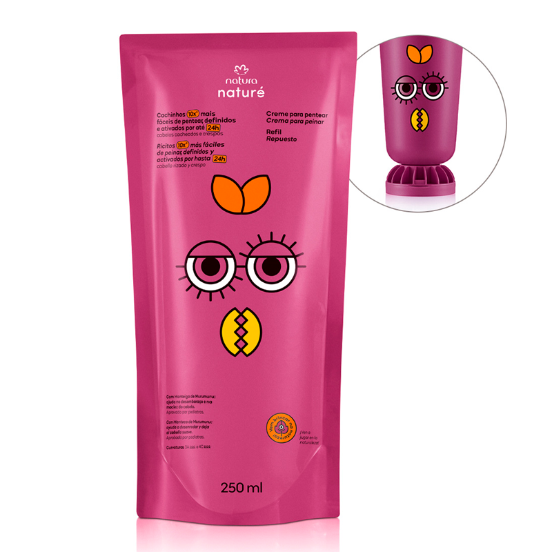 Repuesto crema para peinar Naturé cabello rizado y crespo