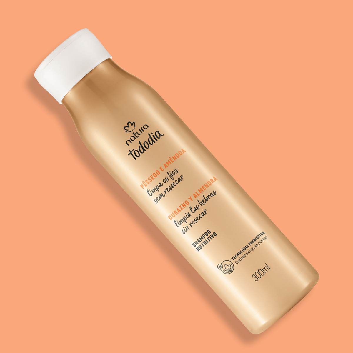 Shampoo nutritivo Tododia durazno y almendra