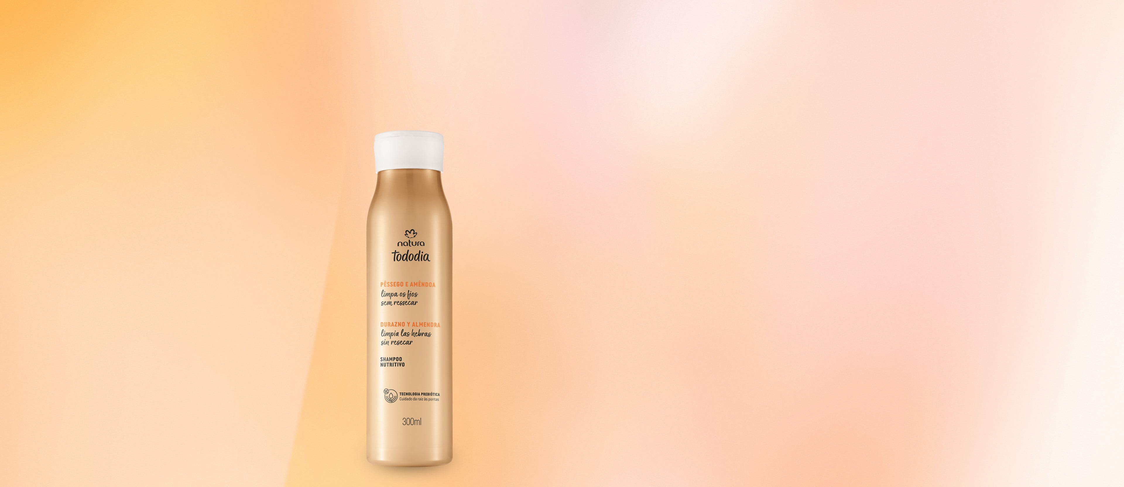 Shampoo Nutrición Durazno y Almendras Tododia 300ml